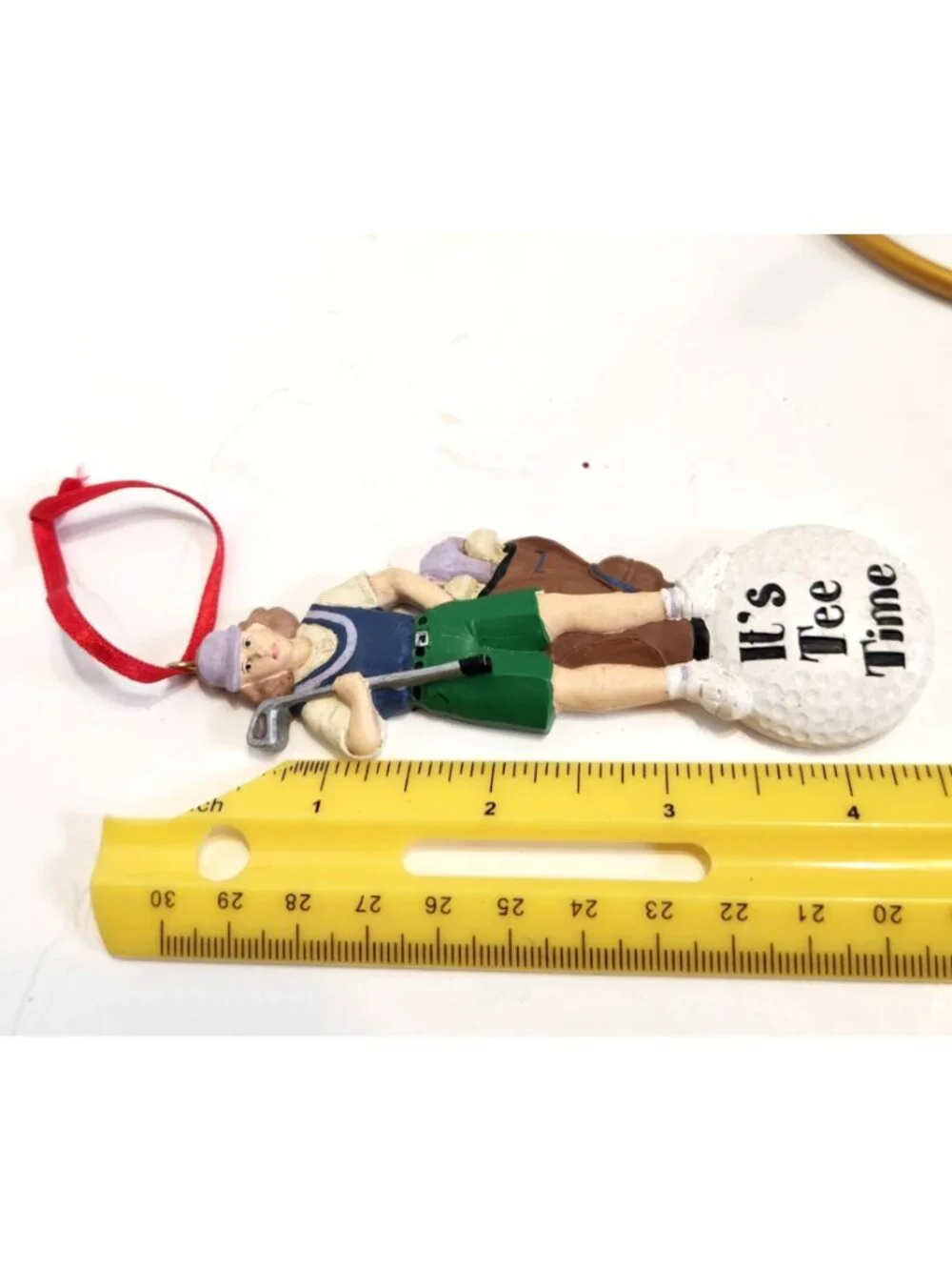 Golfer Figurine Christmas Ornament 